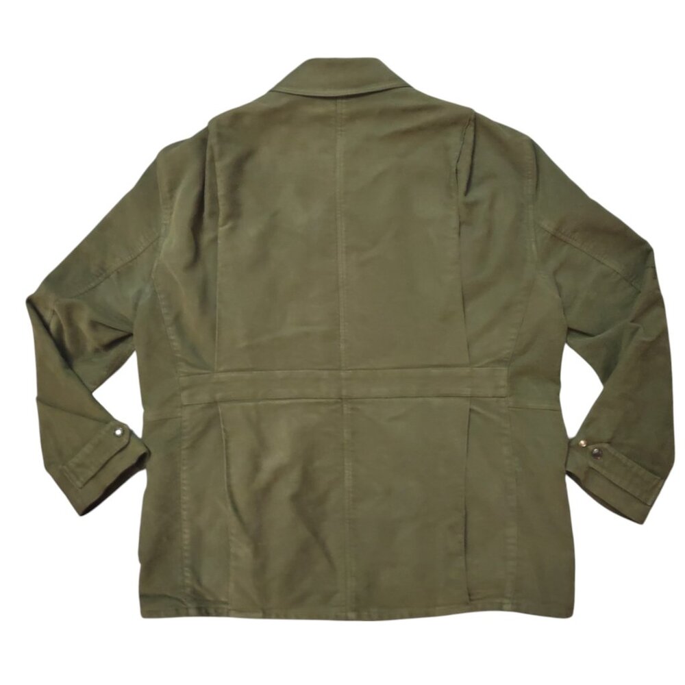 C C Filson Green Large Field Flannel Lined *Damag… - image 2